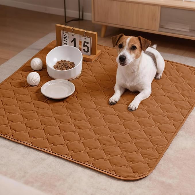 gogobunny 100% Double-Sided Waterproof Dog Bed Cover Pet Blanket Sofa Couch Furniture Protector for Puppy Large Dog Cat, Reversible (30x30 Inch (Pack of 1), Dark Pumpkin/Light Pumpkin) - Image 2