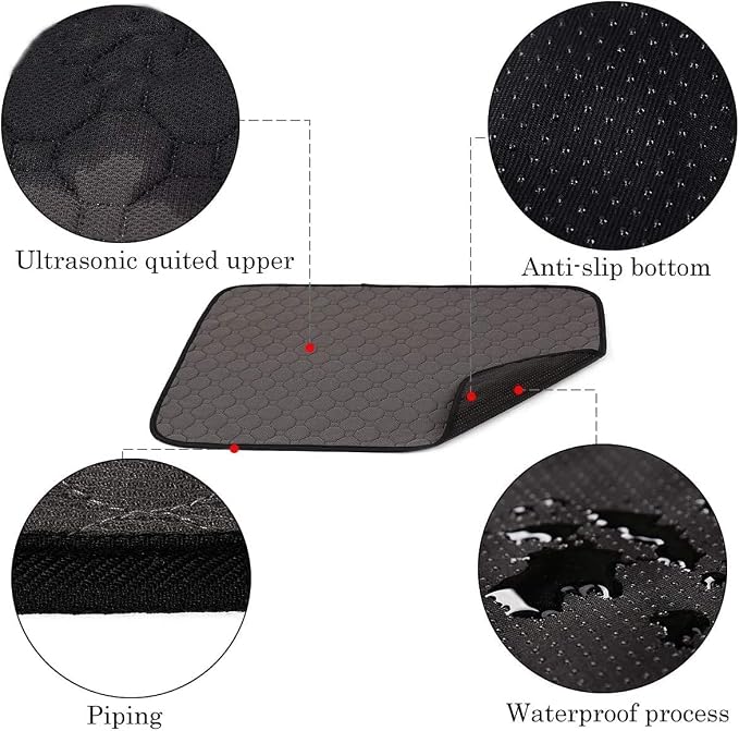 4 Pack Guinea Pig Cage Liners - Washable Guinea Pig Pee Pads, Waterproof Reusable & Anti Slip Guinea Pig Bedding Fast and Super Absorbent Pee Pad for Small Animals Rabbit Hamster Rat - Image 7