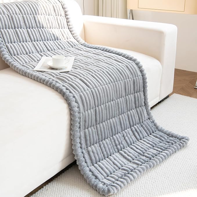 Pet Couch Covers Protector for Dogs Sofa Slipcovers Washable Cushion Cover | Non slip,scratch-proof furniture protector fits I-shape armchair,loveseat,recliner,sectional sofa pads(grey,27in*47in) - Image 7