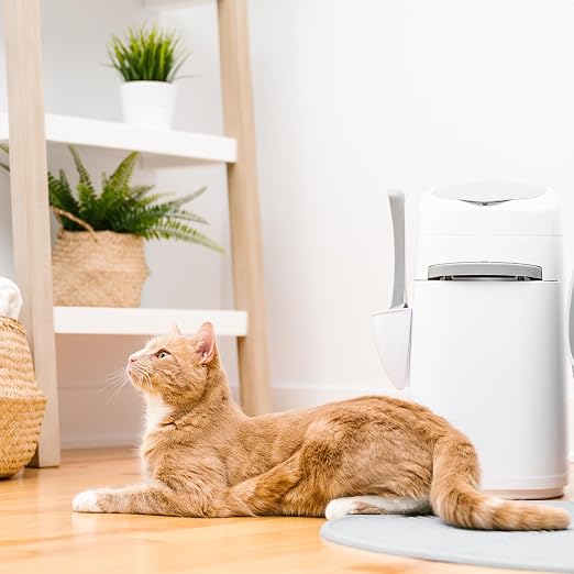 Litter Genie Style Pail Cat Litter Box Waste Disposal System for Odor Control Includes 1 Square Refill Bag - Image 7