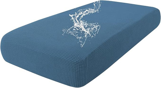 hyha Waterproof Couch Cushion Covers for Pets, Non Slip Sofa Seat Cover | Stretch Jacquard Fabric, Elastic Bottom, Non Slip Fit, Waterproof Protection, Pet Hair Protection (1 Piece for Medium) by hyha