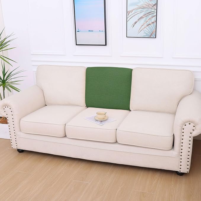 hyha Waterproof Couch Cushion Covers for Pets, Non Slip Sofa Seat Cover | Stretch Jacquard Fabric, Elastic Bottom, Non Slip Fit, Waterproof Protection, Pet Hair Protection (1 Piece for Backrest M) - Image 8