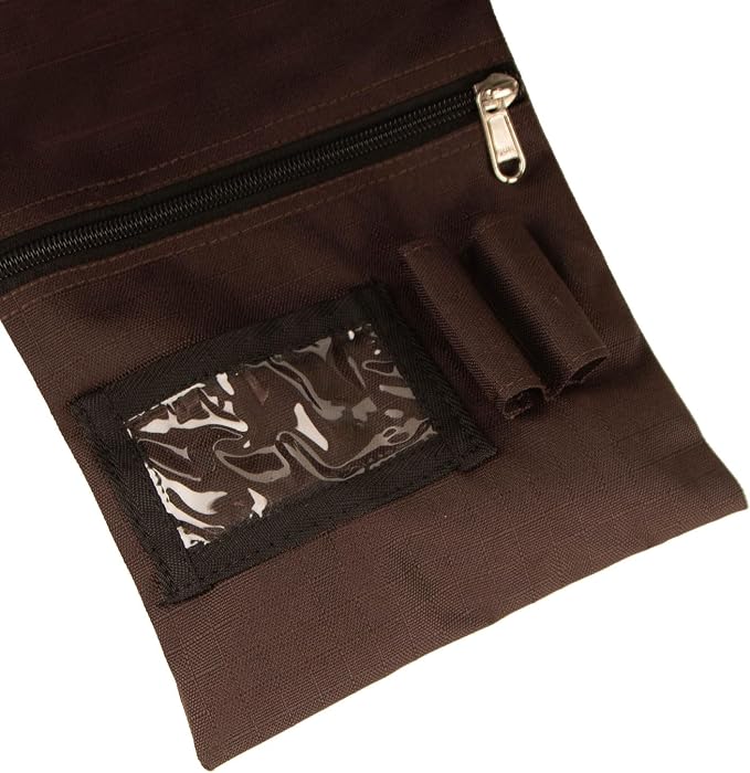 Jeffers Poplar Head Grooming Bag – Horse Grooming Organizer Tote with Pockets for Brushes, Tools, Clippers, Shampoo, Detangler – Stable Barn Kit Carrier for Horses, Pets, Plymouth Brown Plaid - Image 5