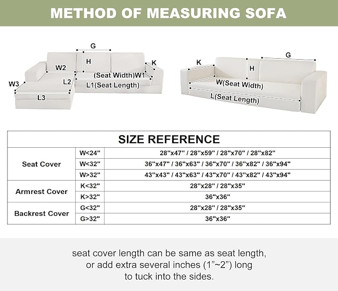 vctops Cable Jacquard Plush Sofa Couch Covers Boho Fuzzy Couch Cover for Dogs Soft Non Slip Sectional Sofa Slipcover Thick Warm Washable Furniture Protector for Kids, Pets (Sage Green,28"x82") - Image 3
