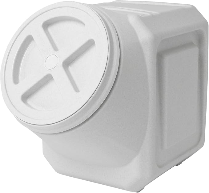 Vittles Vault Traditional Pet Food Storage Container For Dog Kibbles/Bird Seed/Oatmeal/Rice/Flour/Cereal, BPA Free Plastic, Sealed Airtight For Cat Food, Up To 60 lb, Made in USA, With Scoop, Gray - Image 2