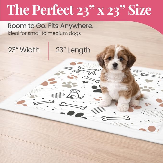 Pupiboo Disposable Dog and Cat Training Pads Highly Absorbent Pee Pads, Leak Proof Backing, for Housebreaking & Potty Training – 23x23 in (100 Count) - Image 8