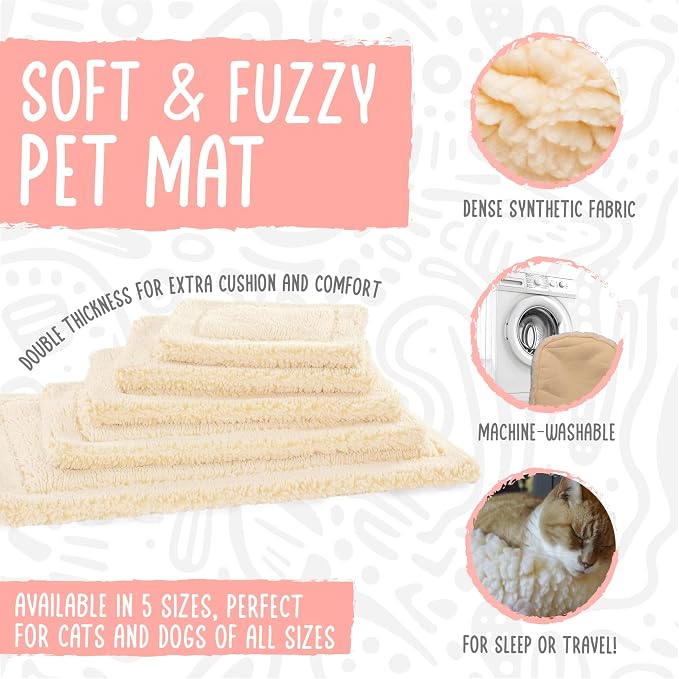 HuggleHounds Mat Cat & Dog Bed - Crate Pads for Dog Cages, Machine Washable Kennel Bed for Sleeping, Small & Medium Size Breeds - Small, 23" x 30" - Image 2