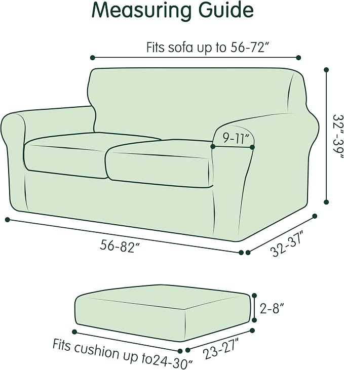 CHUN YI 3 Piece Velvet Couch Covers for 2 Cushion Couch, Water Resistant Loveseat Covers, Non Slip High Stretch Thick Furniture Protector for Dogs Pets, Medium, Camel - Image 2