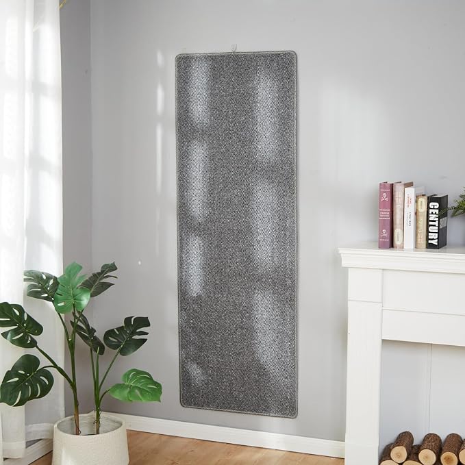 SHENGOCASE 67"x 23.6" Thickened Cat Wall Climbing Carpet, Cat Wall Furniture Scratcher, Scratching Post, Couch Sofa Protector (Grey) - Image 8