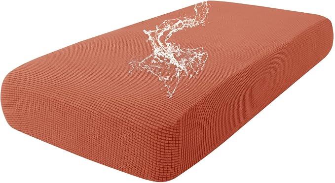 hyha Waterproof Couch Cushion Covers for Pets, Non Slip Sofa Seat Cover | Stretch Jacquard Fabric, Elastic Bottom, Non Slip Fit, Waterproof Protection, Pet Hair Protection (1 Piece for Medium) by hyha