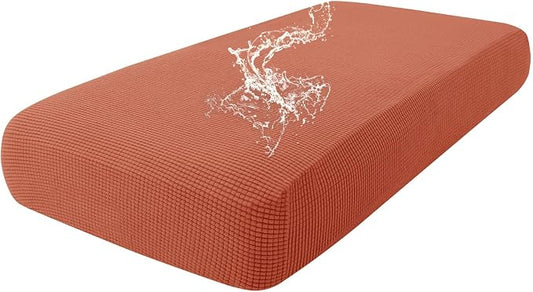 hyha Waterproof Couch Cushion Covers for Pets, Non Slip Sofa Seat Cover | Stretch Jacquard Fabric, Elastic Bottom, Non Slip Fit, Waterproof Protection, Pet Hair Protection (1 Piece for Medium) by hyha
