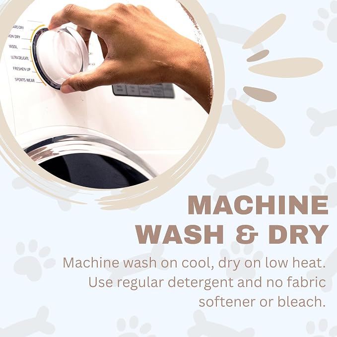 Soggy Doggy Crate Mate Dog Crate Pad, Beige, Medium 20x30 | Reversible chenille pad; absorbs 7x its weight; fits wire, plastic crates & cars; puppy to senior dog; quick-dry - Image 5