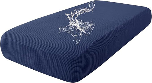 hyha Waterproof Couch Cushion Covers for Pets, Non Slip Sofa Seat Cover | Stretch Jacquard Fabric, Elastic Bottom, Non Slip Fit, Waterproof Protection, Pet Hair Protection (1 Piece for Medium) by hyha