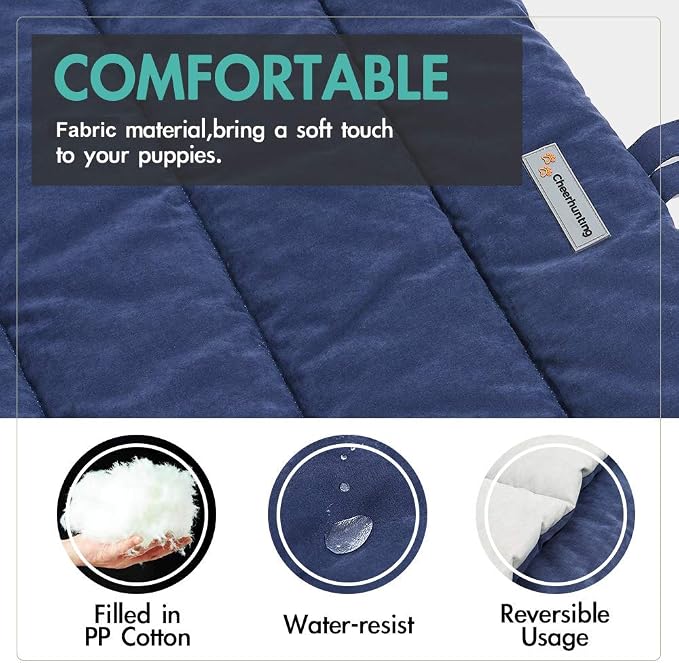 CHEERHUNTING Outdoor Dog Bed, Waterproof, Washable, Large Size, Durable, Water Resistant, Portable and Camping Travel Pet Mat - Image 4