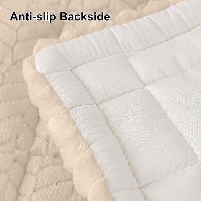 Smiry Couch Cover for Dogs, Non Slip Fuzzy Pet Sofa Covers Washable | Sofa Slipcovers for Sectional Couch, Soft Thick Furniture Protector for Cats Dogs, Against Fur, Dirt, Scratch (43"x63") - Image 6
