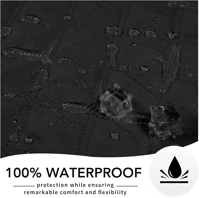 Easy-Going 100% Waterproof Dog Bed Cover, Non-Slip Pet Blanket for Furniture, Washable Couch Cover, Repleasement Sofa Cover (40X50 in,Black) - Image 6