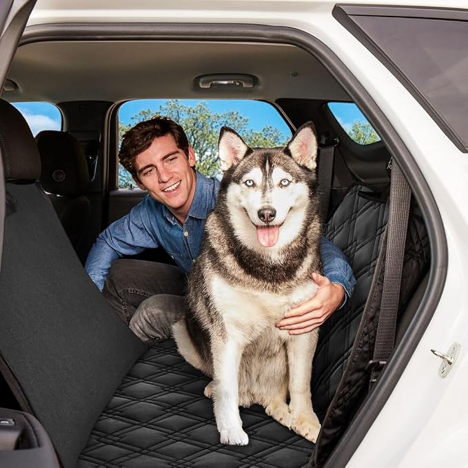 Meadowlark Dog Car Seat Cover, X-Large Heavy Duty Pet Seat Cover for Back Seat, Extra Padded Non-Slip Dog Hammock, Water-Resistant Back Seat Protector for Cars Trucks and SUVs (64” W x 60" L) - Image 6