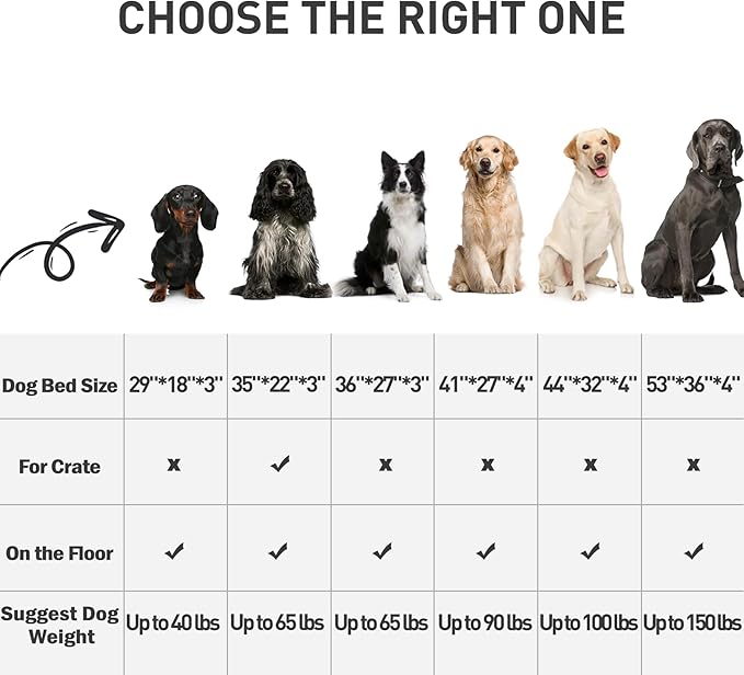 Waterproof Dog Crate Bed for Small Dogs Orthopedic 23x17 Grey | Removable Washable Cover, Egg Crate Foam, Soft Plush Flat Pet Mat, Non-Slip Bottom, Fits Small Dogs Up to 20 lbs - Image 5