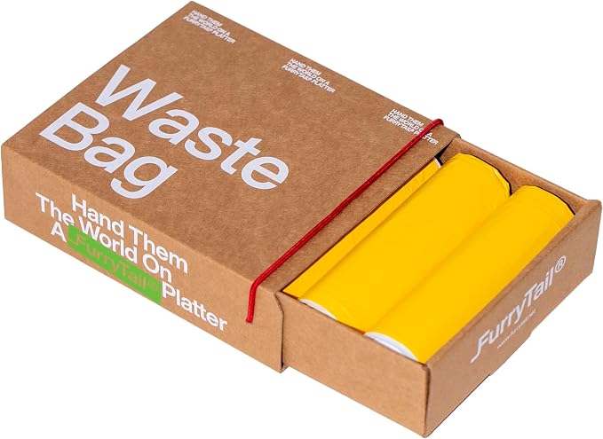 Furrytail Cat Litter Box Liners Drawstring Waste Bags, Thickened Tear-Resistant Receptacle Bags for Automatic Litter Box,Heavy Duty Trash Bags, 80 Count - Image 2