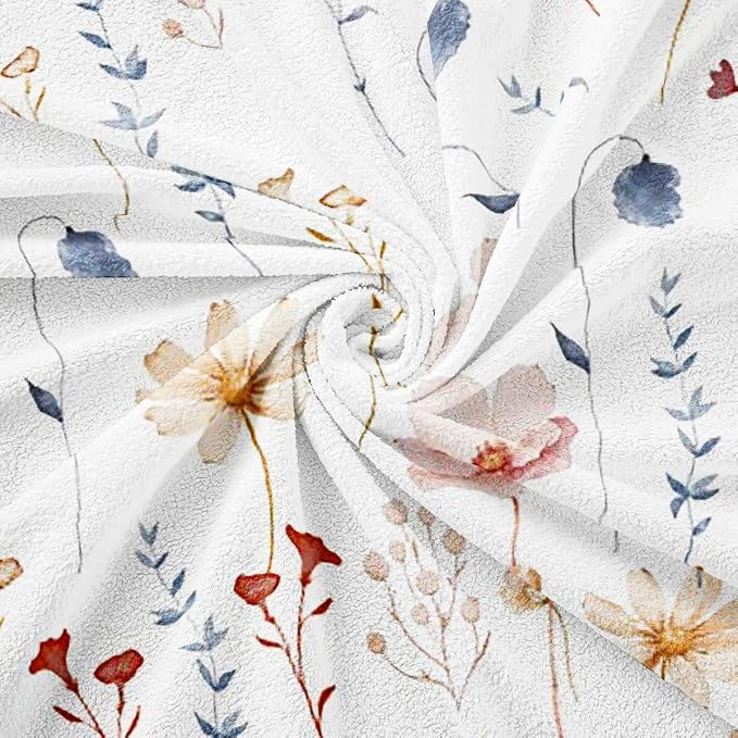 Erosebridal Watercolor Floral Sofa Cover Coral Beige Flower Couch Cover Modern Minimalist White Sofa Protector 71" X 150" Rustic Farmhouse Washable Non Slip Couch Protector for Pet Cats Kids - Image 7
