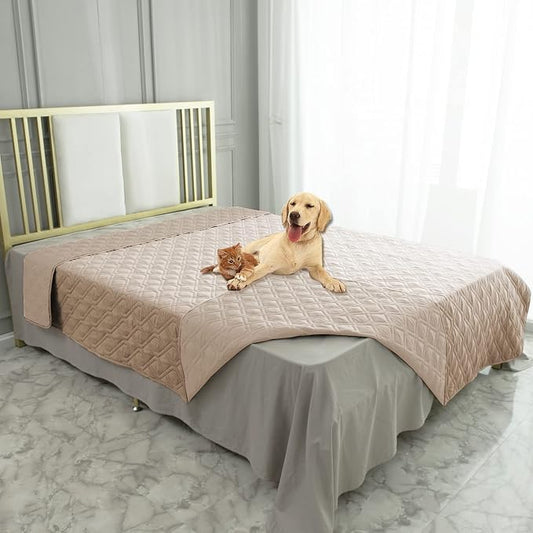 Ameritex Waterproof Blanket Reversible Dog Bed Cover Pet Blanket for Furniture Bed Couch Sofa by Ameritex