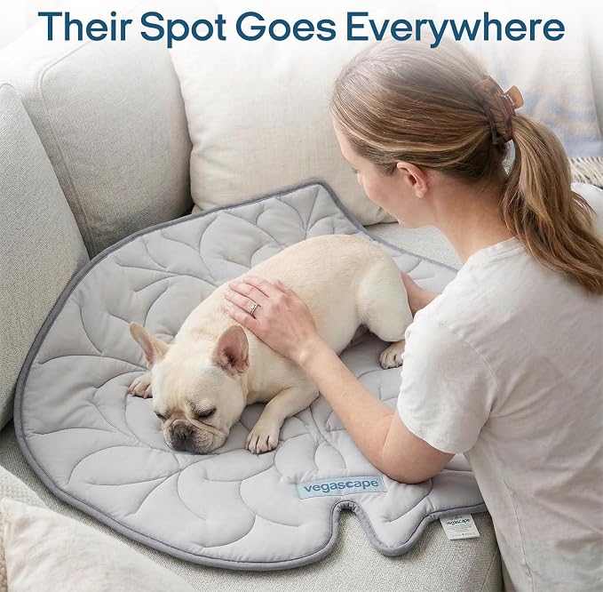 Dog Cooling Mat Washable Pet Cooling Mat, Self Cooling Mat for Dogs Large | 35" x 33", Thick Portable Foldable Cooling Pad for Indoor Outdoor, Crate, Travel, Camping and Beach - Image 6