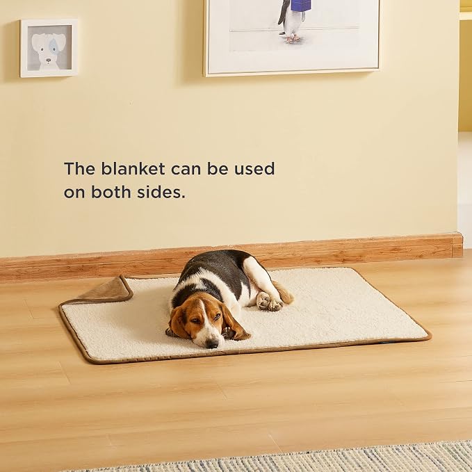 Bedsure Waterproof Dog Blankets for Medium Dogs Washable Soft Warm, 30"X40" | Plush Sherpa Fleece Cat Puppy Blanket for Couch Protector, Reversible Cozy Calming Throw for Pet Indoor,Camel - Image 9