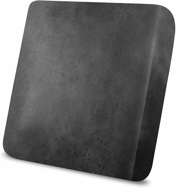 molasofa Leather Look Couch Cushion Covers, Stretch Sofa Cushion Covers for Armchair Loveseat Protector,Replacement Seat Cushion Slipcovers, Machine Washable(1 Cushion Armchair, Dark Grey) by Molasofa