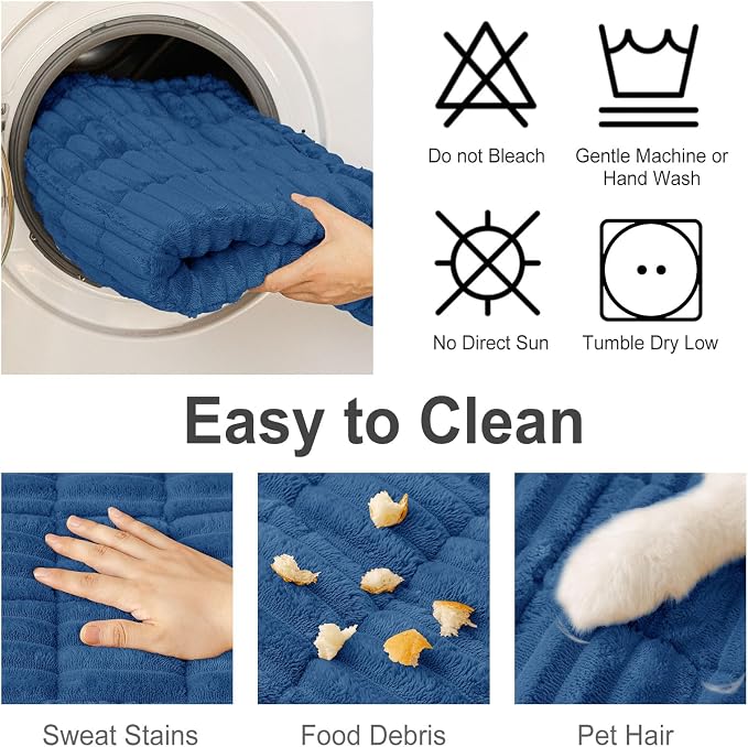 hyha Couch Cover for Dogs, Washable Non Slip Plush Flannel Sofa Protector | Thick Flannel, Silicone Anti-Slip Backing, Pet Hair & Scratch Protection, Fits Sofa & Loveseat (27.6" x 47") - Image 7
