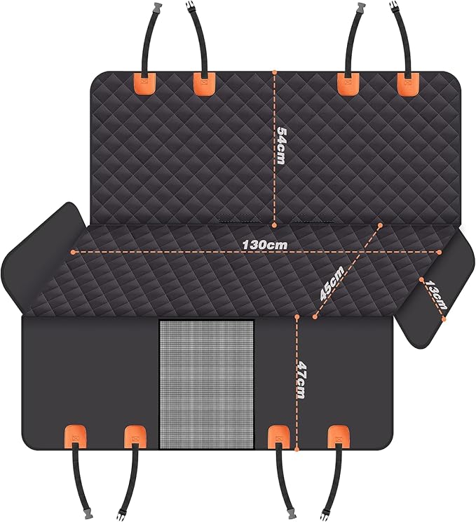GXT Dog Back Seat Cover Protector for Cars SUV and Trucks with Mesh Window, Scratchproof Nonslip and Waterproof Material - Image 5