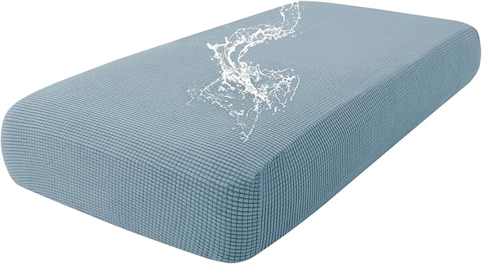 hyha Waterproof Couch Cushion Covers for Pets, Non Slip Sofa Seat Cover | Stretch Jacquard Fabric, Elastic Bottom, Non Slip Fit, Waterproof Protection, Pet Hair Protection (1 Piece for Medium) by hyha