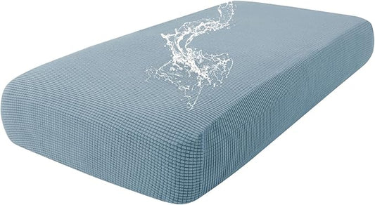 hyha Waterproof Couch Cushion Covers for Pets, Non Slip Sofa Seat Cover | Stretch Jacquard Fabric, Elastic Bottom, Non Slip Fit, Waterproof Protection, Pet Hair Protection (1 Piece for Medium) by hyha