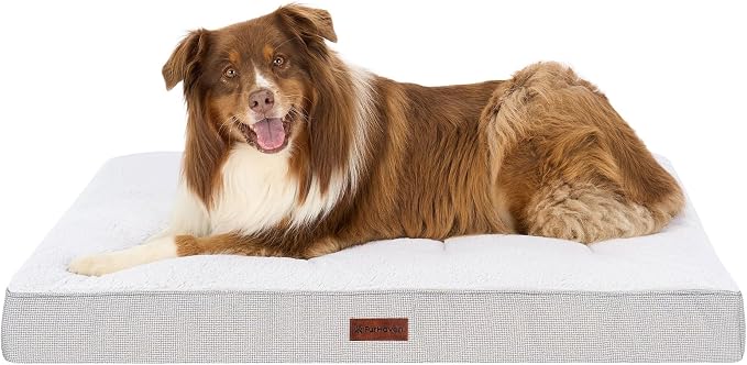 Furhaven Orthopedic Dog Bed – Classic Cushion with Plush Tufted Top, Supportive Foam Mattress, Removable Washable Cover, Joint Relief - Gray, Jumbo by FurHaven