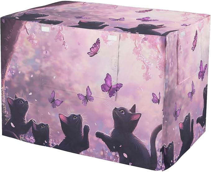 Dog Crate Cover Kennel Cover for Dog Cages Breathable for Wire Cage Indoor Outdoor Cat1 by QwThum