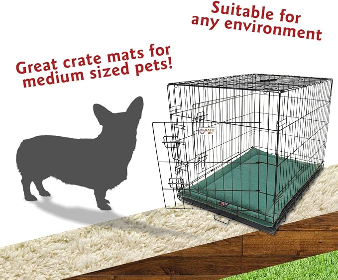 Majestic Pet Orthopedic Memory Foam Dog Crate Mat - Plush Pet Bed Pad for Crates & Kennels | USA Crafted | 36"x23" Villa Marine - Image 4