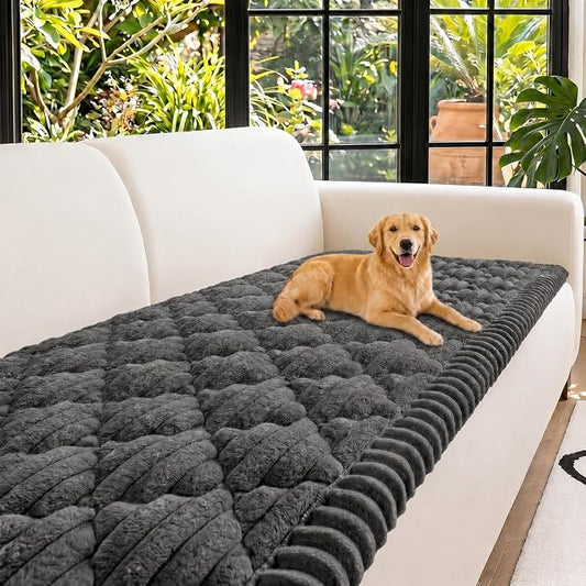 NILUOH Couch Cover for Dogs Washable, Non Slip Furniture Protector for Pet | Suitable for Leather & Fabric Couch, Prevents Pet Hair, Scratches & Stains, Pet Friendly, 27.6"x82.7" by NILUOH