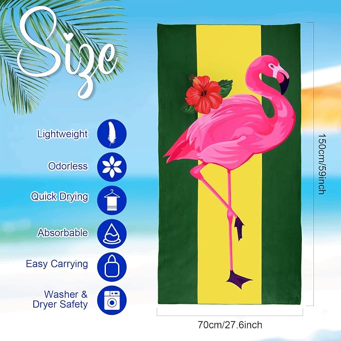 EBOOT 10 Pack Oversized Beach Towel Set Extra Large Pool Towels Microfiber Quick Dry Swim Blanket for Adult Women Men Face Hand Body Bath Travel Pool (Stylish Color,28 x 59 Inch,Ocean Animal) - Image 2