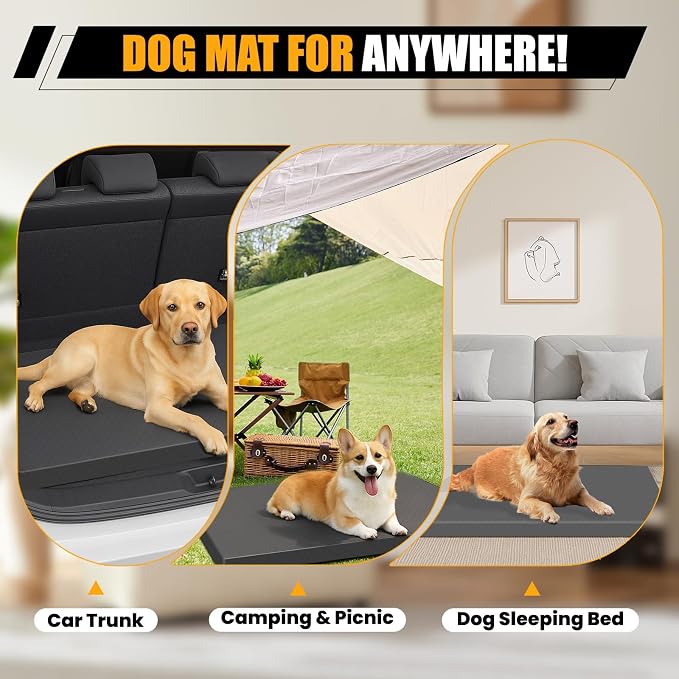 Car Dog Bed for Trunk,Non-Slip SUV Cargo Liner for Dogs | Travel Pet Mat Cushion with Supportive Foam, Removable Cover for Easy Cleaning, Suitable for SUV&Truck - Image 6