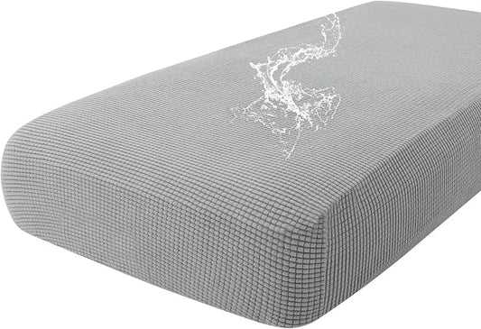 hyha Waterproof Couch Cushion Covers for Pets, Non Slip Sofa Seat Cover | Stretch Jacquard Fabric, Elastic Bottom, Non Slip Fit, Waterproof Protection, Pet Hair Protection (1 Piece for Large) by hyha