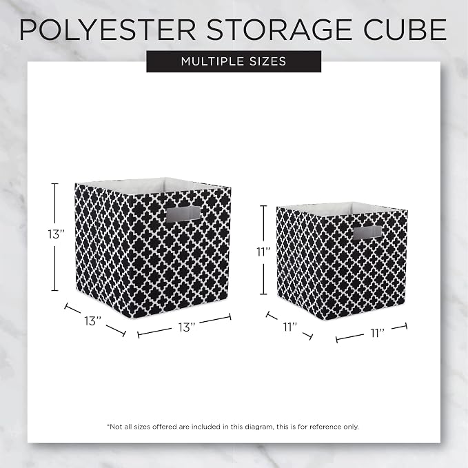 DII Collapsible Storage Organizer Bin, Small, 11" Cube, Pink, 2 Count - Image 9