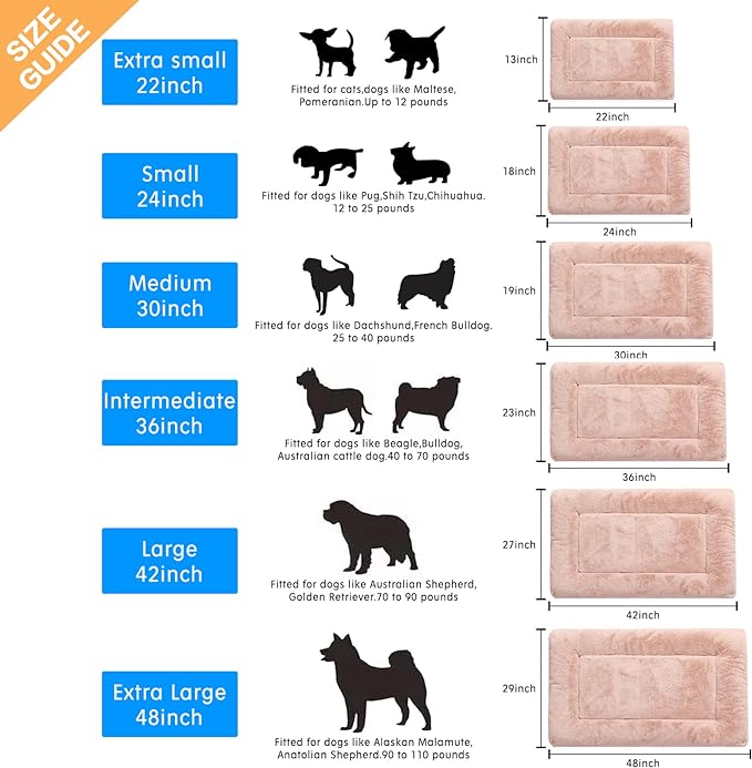 Dog Crate Pad Washable Dog Bed for Crate Medium Cozy Mat 36-Inch Pink | Ultra Soft Kennel Pad,Anti-Slip Bottom,Fits for Most Metal Crates,Comfortable Sleeping Pet Mat - Image 2