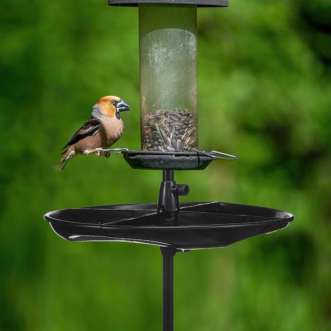 Geelin 21'' Plastic Bird Seed Catcher Tray for 1'' Outdoor Pole Feeders, Removable Bird Seed Catcher Tray for Hummingbird Bee Feeders Outdoors, Backyard, Garden, Not Included Pole - Image 6
