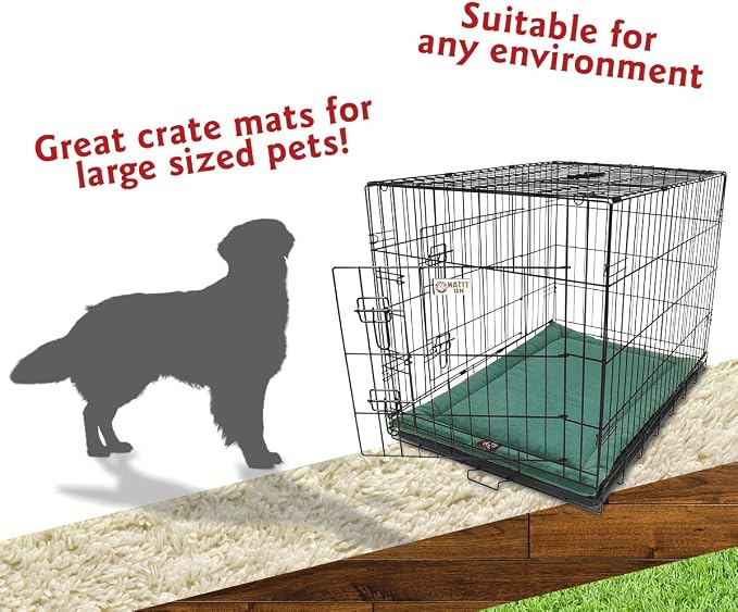 Majestic Pet Dog Crate Mat - Machine Washable Soft Plush Pet Bed Pad for Crates & Kennels | USA Crafted | 42"x26" Villa Marine - Image 4