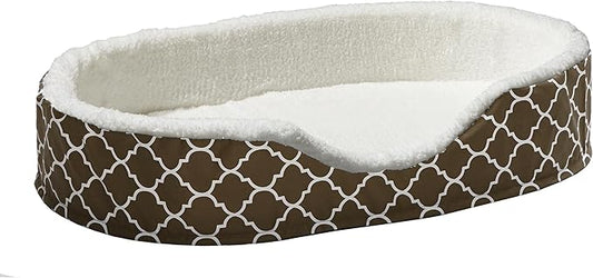 MidWest Homes for Pets Orthoperdic Egg-Crate Nesting Pet Bed w/Teflon Fabric Protector, XL Brown by MidWestHomesForPets
