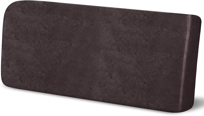 molasofa Leather Look Couch Cushion Covers, Stretch Sofa Cushion Covers for Sectional Armchair Loveseat Protector,Replacement Seat Cushion Slipcovers, Machine Washable (1 Cushion Sofa, Chocolate) by Molasofa