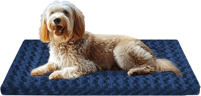 Dog Bed Mat - Dog Crate Pad - Reversible Dog Mat for Pet Comfort - Soft Bed Pads with Dual-Sided Design for All Seasons - Durable, Machine Washable Mat for Crates, Travel, and Home by FogkissComfyPawsHome