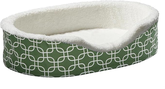 MidWest Homes for Pets Orthoperdic Egg-Crate Nesting Pet Bed w/ Teflon Fabric Protector, Large Green by MidWestHomesForPets