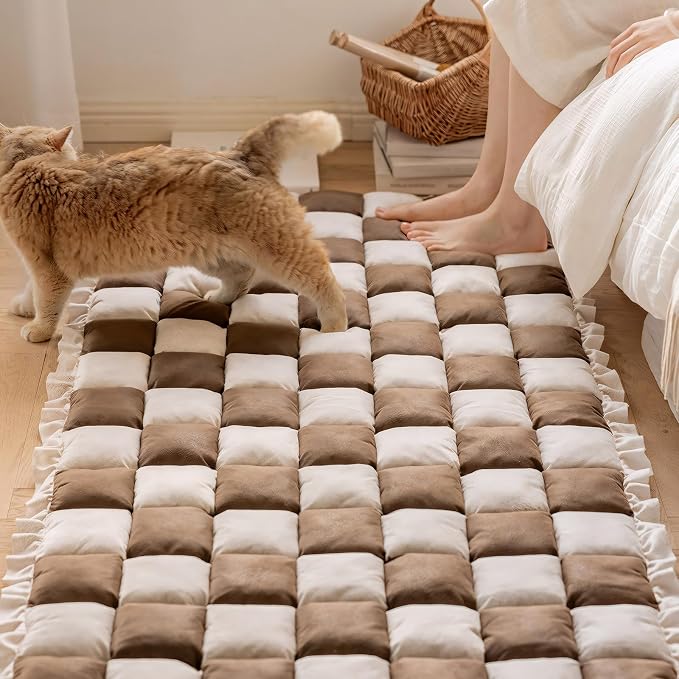LiveGo Couch Cover for Dogs Washable, Sofa Cover Protector, Couch Covers for 3 Cushion Couch Sofa Pet Friendly, Soft, Non Slip (Coffee, 70x150 cm / 27.6x59.06 in) - Image 4