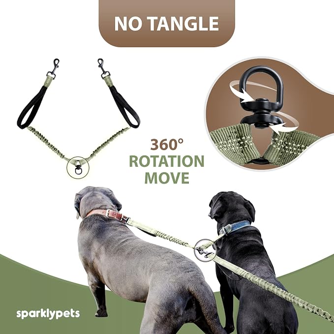 SparklyPets - Hands Free Dog Leash with Reflective Stitches - Waist Leash for Medium & Large Dogs Walking, Hiking, Training, Jogging, Canicross, Running - Image 5