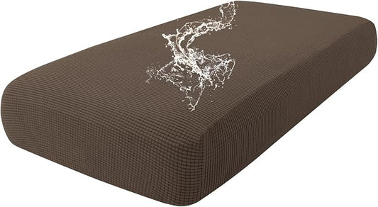 hyha Waterproof Couch Cushion Covers for Pets, Non Slip Sofa Seat Cover | Stretch Jacquard Fabric, Elastic Bottom, Non Slip Fit, Waterproof Protection, Pet Hair Protection (1 Piece for Medium) by hyha